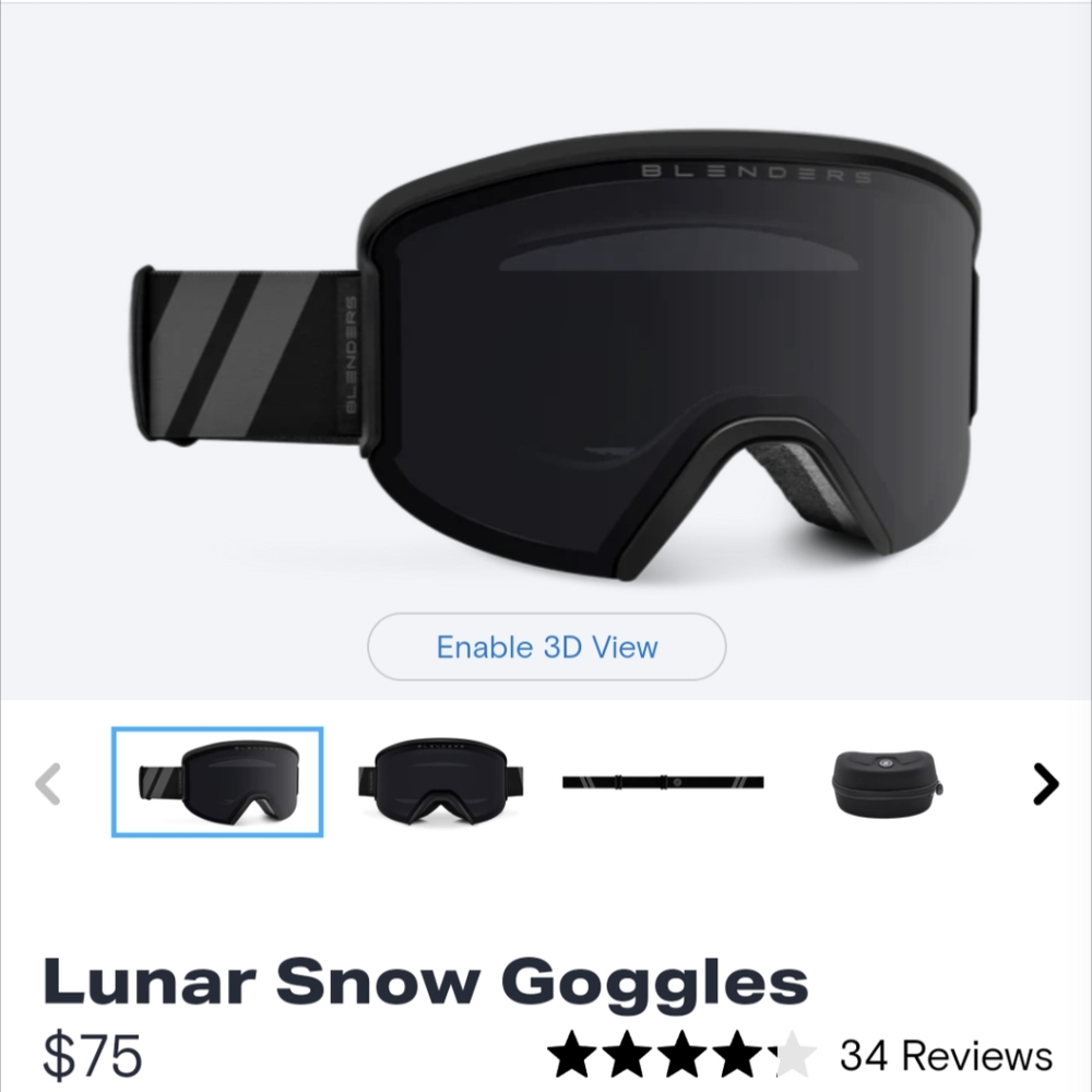 Blenders Lunar Snow Goggles
